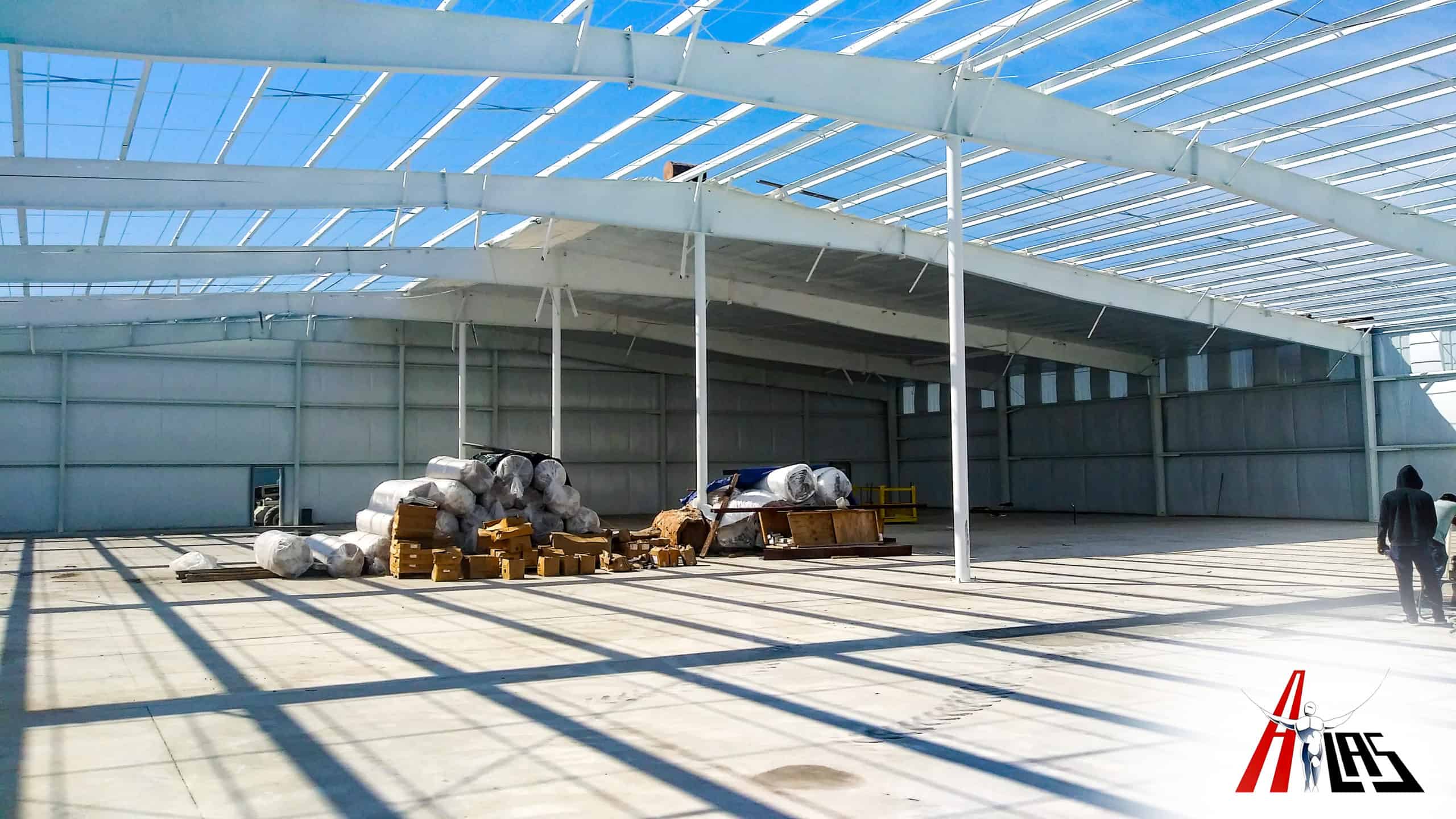 Completed commercial building interior with structural engineering and civil site design in Texas